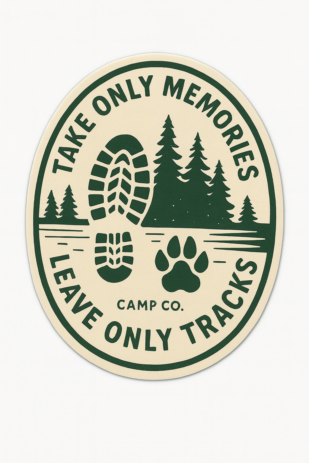 Take Only Memories, Leave Only Tracks Sticker