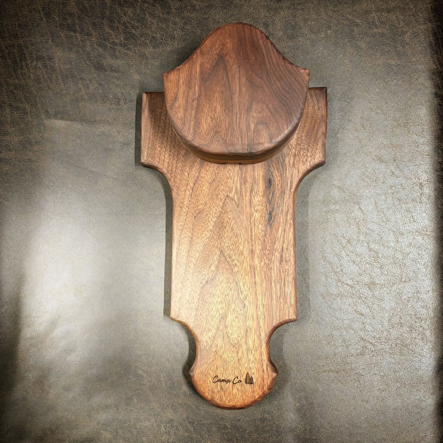 Walnut Turkey Fan Plaque
