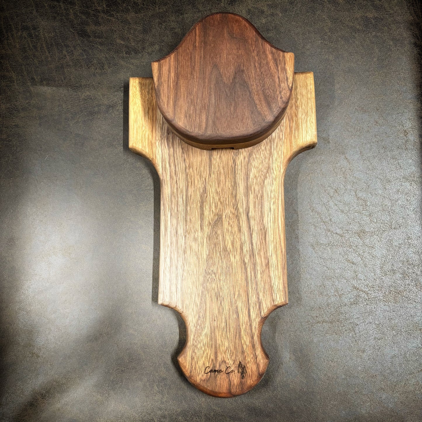 Walnut Turkey Fan Plaque