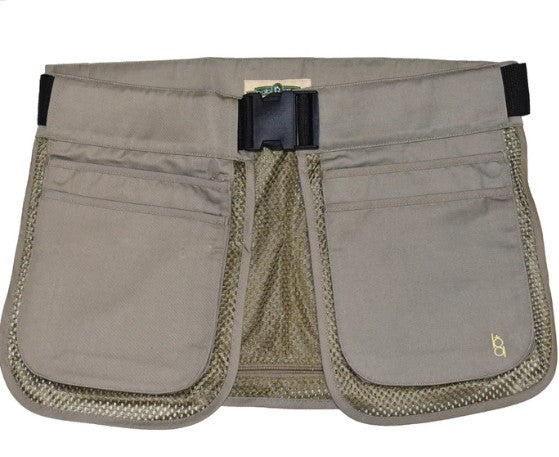 Bob Allen Half Mesh Shooting Apron - Khaki
