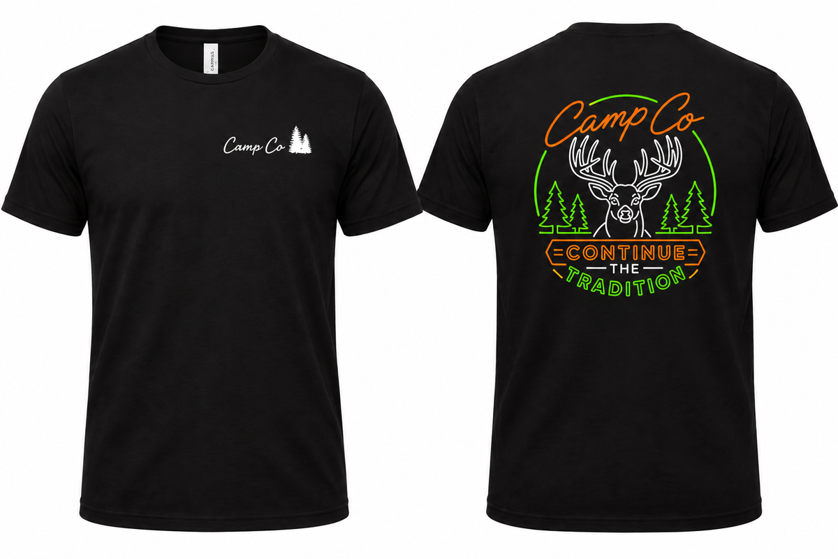 Camp Co. Neon Deer Camp Tee — Limited Stock