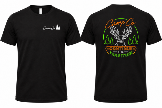 Camp Co. Neon Deer Camp Tee — Limited Stock