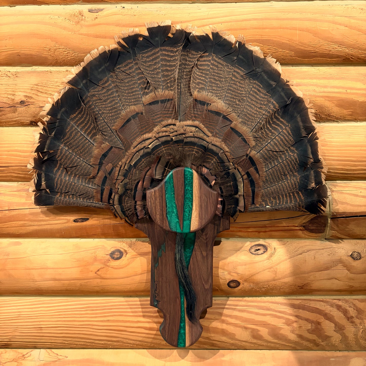 Epoxy Turkey Fan Plaque