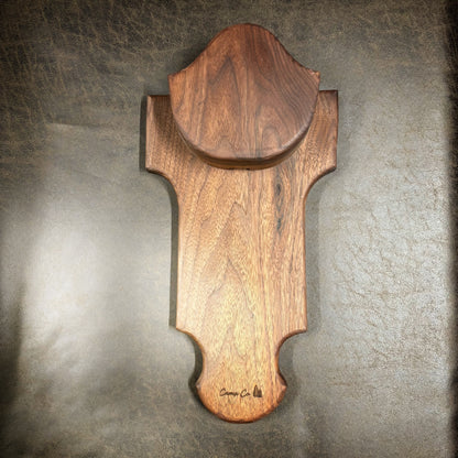 Walnut Turkey Fan Plaque
