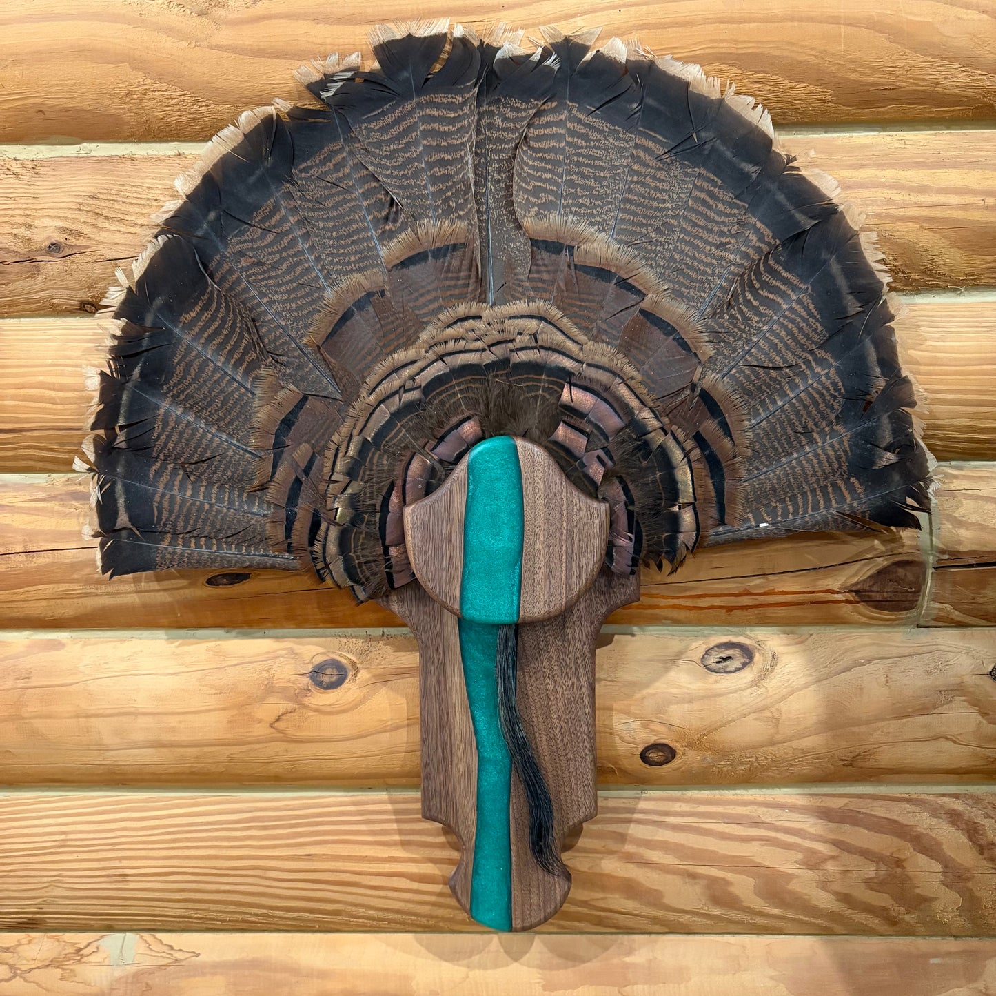 Epoxy Turkey Fan Plaque