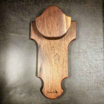 Walnut Turkey Fan Plaque