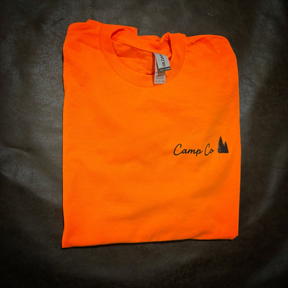 Blaze Orange Long Sleeve - Camp Co Logo