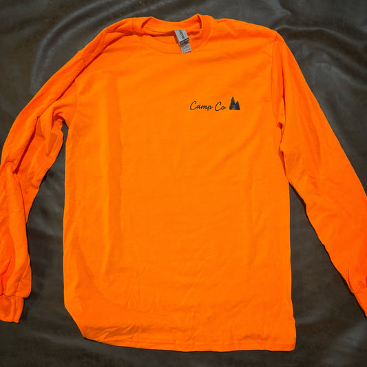 Blaze Orange Long Sleeve - Camp Co Logo