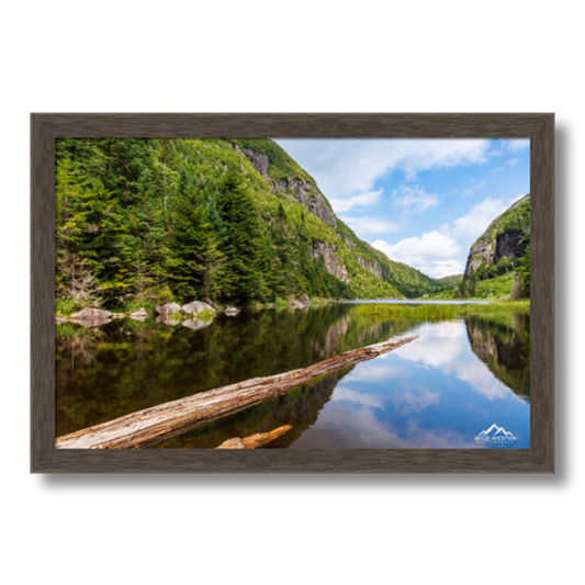 Avalanche Lake Framed Print by Wild Weston Photography